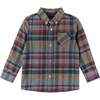 Textured Grey Plaid Button Down Shirt - Shirts - 1 - thumbnail