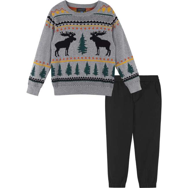 Lodge-Goers Holiday Novelty Sweater Set