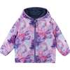 Navy Purple Night Sky Reversible Puffer - Jackets - 2
