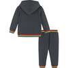 Infant Hacci Sweat Set, Grey - Mixed Apparel Set - 2