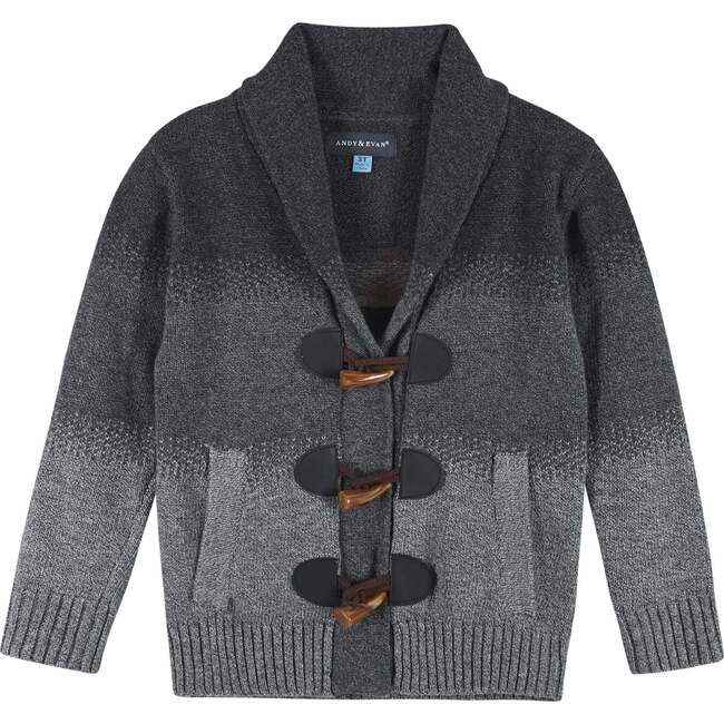 Infant 3-Piece Marled Ombre Toggle Cardigan Sweater Set, Grey - Mixed Apparel Set - 3