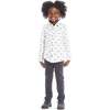 Holiday Stegosaurus Pattern Button Down Shirt & Pant Set - Shirts - 2