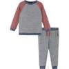 Grey Raglan Sleeved Sweatshirt Set - Mixed Apparel Set - 1 - thumbnail