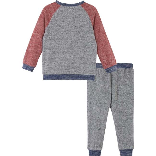 Grey Raglan Sleeved Sweatshirt Set - Mixed Apparel Set - 4