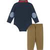 Infant Holiday Shirtzie™ Set, Navy - Mixed Apparel Set - 4 - thumbnail