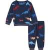 Baby Boy Dinosaur Pattern Sweater Set - Mixed Apparel Set - 1 - thumbnail