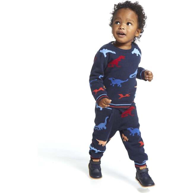 Baby Boy Dinosaur Pattern Sweater Set - Mixed Apparel Set - 2