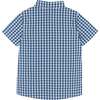 Aqua Bamboo Check Button Down Shirt - Shirts - 3