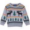 Baby Boy Winter Lodging Moose Sweater Set - Mixed Apparel Set - 4