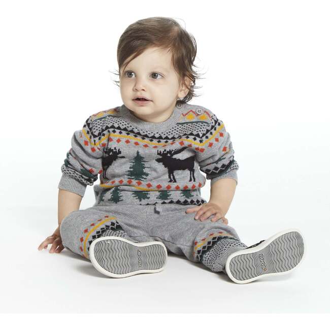 Baby Boy Winter Lodging Moose Sweater Set - Mixed Apparel Set - 6