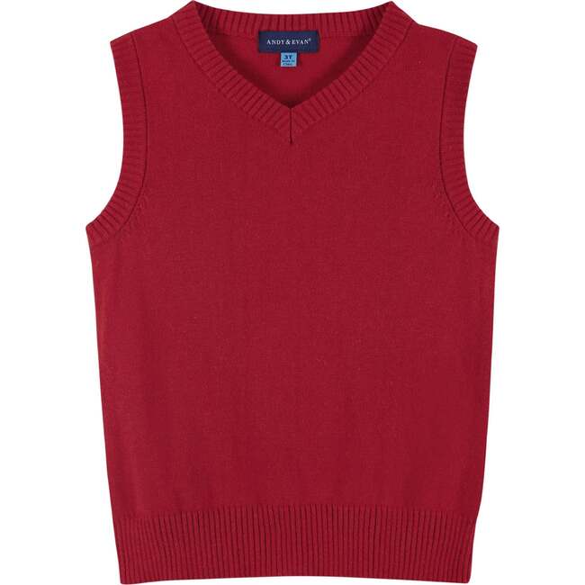 4-Piece Holiday Gentleman Vest & Bowtie Set, Red - Mixed Apparel Set - 4