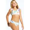 Crazy Candy Ruffle Bikini, White/Multicolors - Two Pieces - 2