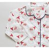 Womens Woven Lounge Set, Antique Santas - Loungewear - 2