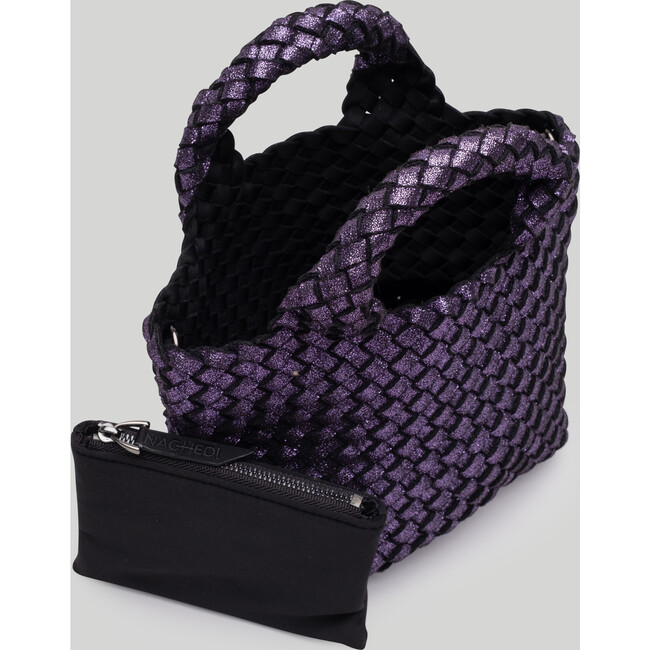 Women's St. Barths Petit Handwoven Tote Metallic, Amethyst - OS - Bags - 2