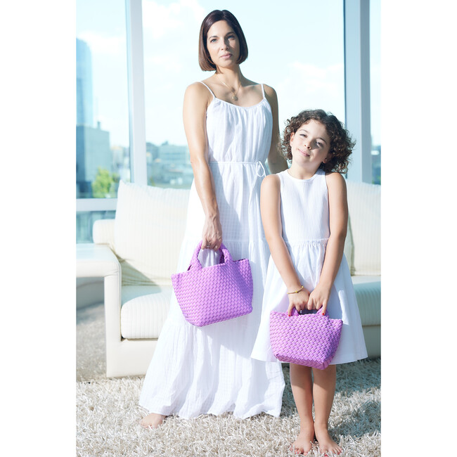 Women's St. Barths Petit Handwoven Tote, Orchid - OS - Bags - 5