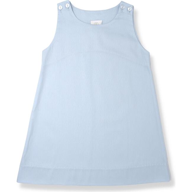 Julie Pique Jumper Dress, Blue - Dresses - 1