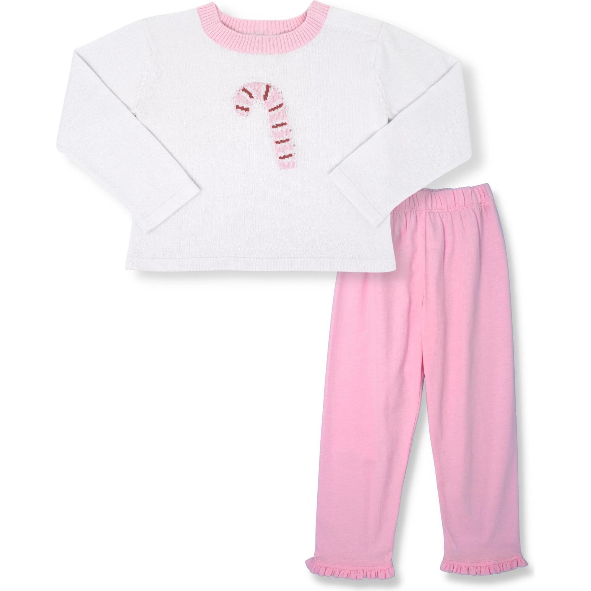 Cozy Up Sweater Pant Set, Candy Cane - Two Pieces - 1