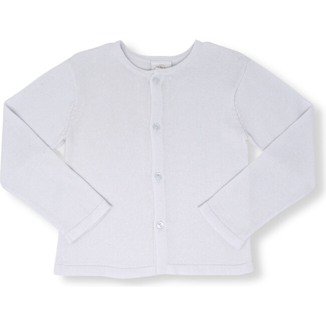 Burrow Button Down Sweater, All White
