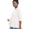 The Women's Longsleeve Nursing Tee, White - T-Shirts - 1 - thumbnail