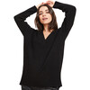 The Women's Eva V-Neck Sweater, Black - Sweaters - 1 - thumbnail