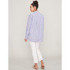The Women's Classic Buttondown, Navy/White Microstripe - Shirts - 2
