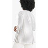 The Women's Longsleeve Nursing Tee, Black/White Stripe - T-Shirts - 2
