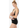 The Women's Maternity and Postpartum Boyshort, Black - Underwear - 2 - thumbnail