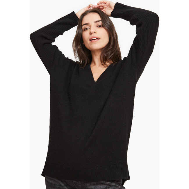 The Women's Eva V-Neck Sweater, Black