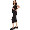 The Women's Body Capsleeve Dress, Black - Dresses - 1 - thumbnail