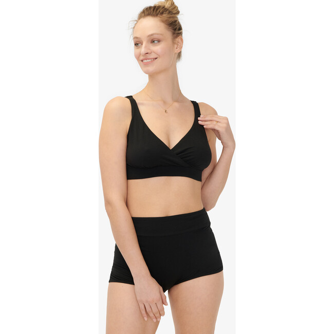 The Women's Maternity and Postpartum Boyshort, Black - Underwear - 3