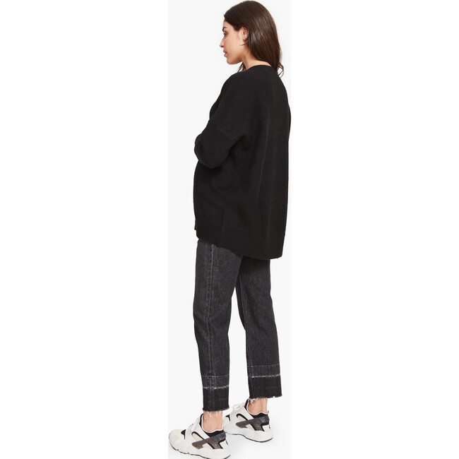 The Women's Eva V-Neck Sweater, Black - Sweaters - 3