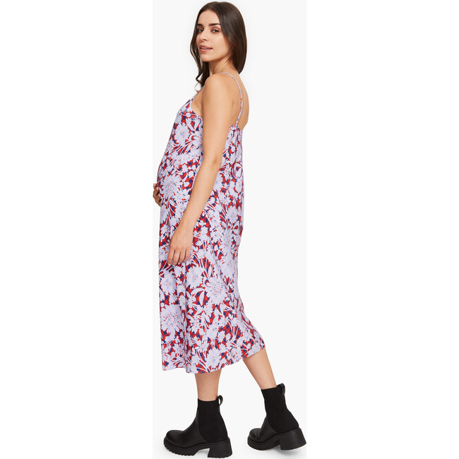 The Women's Short Ricky Slip Dress, Lilac Floral - Dresses - 3