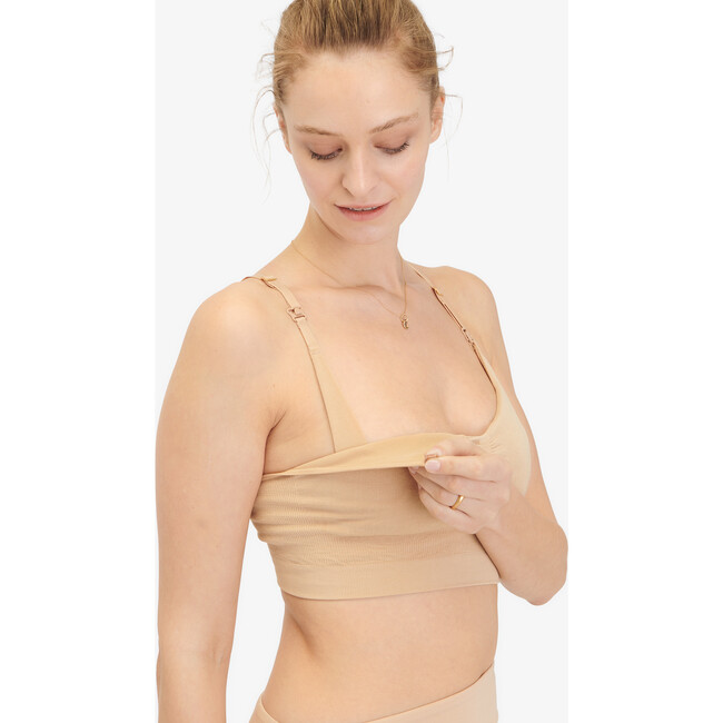The Women's Essential Nursing and Pumping Bra, Sand - Bras - 4