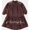 Embroidered Brown Stone Dress - Dresses - 1 - thumbnail