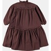 Embroidered Brown Stone Dress - Dresses - 2