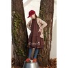 Embroidered Brown Stone Dress - Dresses - 4