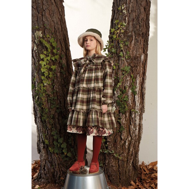 Checkered Midi Dress - Dresses - 2