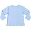 Long Sleeve Tucker Tee, East Beach Blue - Shirts - 1 - thumbnail