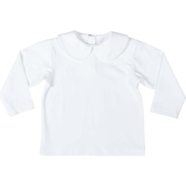 Long Sleeve Teddy Peter Pan, Classic White - Shirts - 1