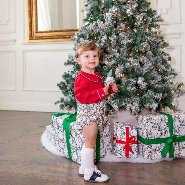 Long Sleeve Beau Bubble, Regent Wreaths - Rompers - 2