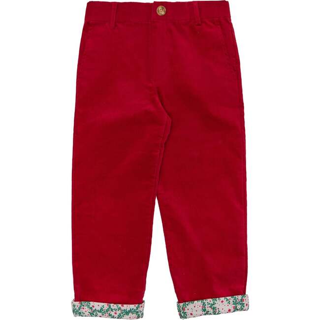 Bradford Trousers, Oxford Red Velvet