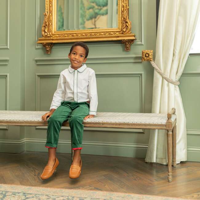 Bradford Trousers, Grafton Green Velvet - Pants - 3
