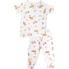 Girls Delicate Rose Pajama Set - Dresses - 1 - thumbnail