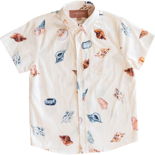Boys Senna Seashell Button Down - Shirts - 1
