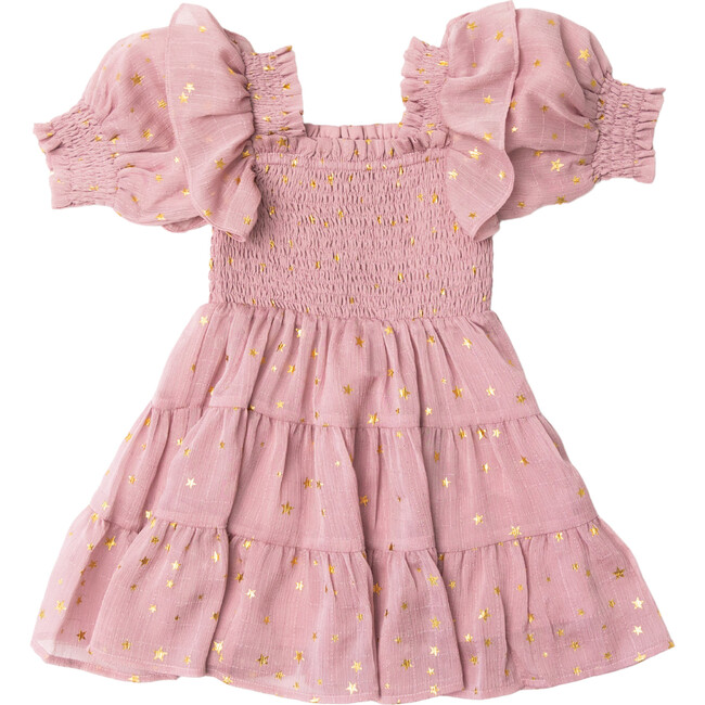 Girls Starling Dress, Mauve - Dresses - 1