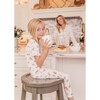 Girls Delicate Rose Pajama Set - Dresses - 3