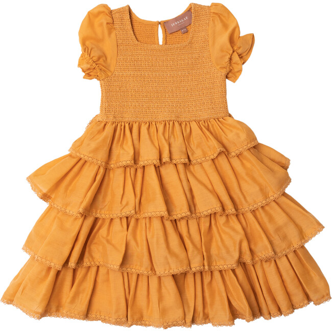 Girls Free Spirit Dress, Clementine - Dresses - 1