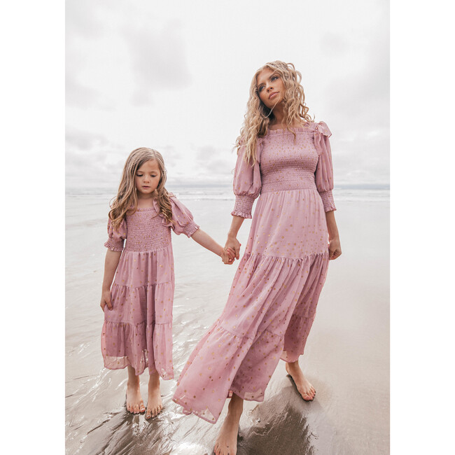 Girls Starling Dress, Mauve - Dresses - 3