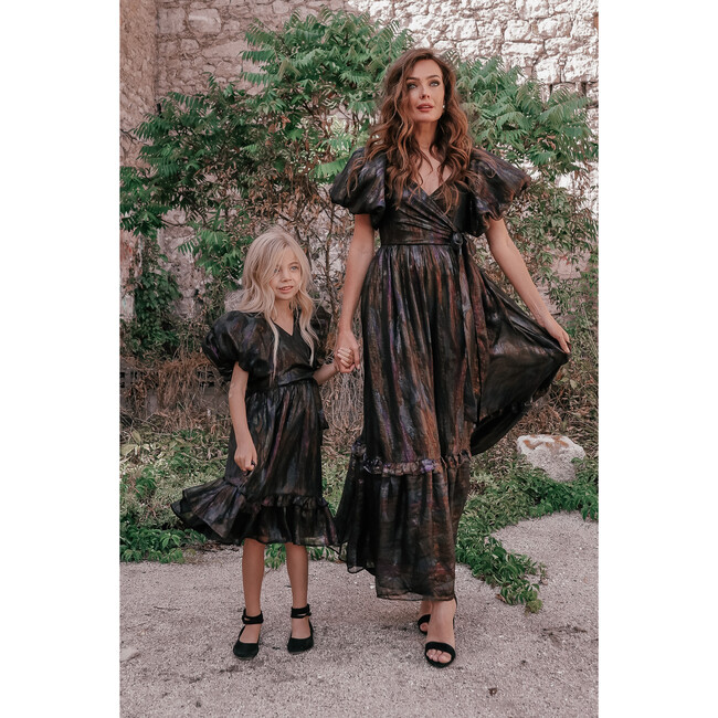 Girls Pixie Dress, Black - Dresses - 3