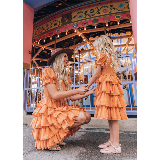 Girls Free Spirit Dress, Clementine - Dresses - 2